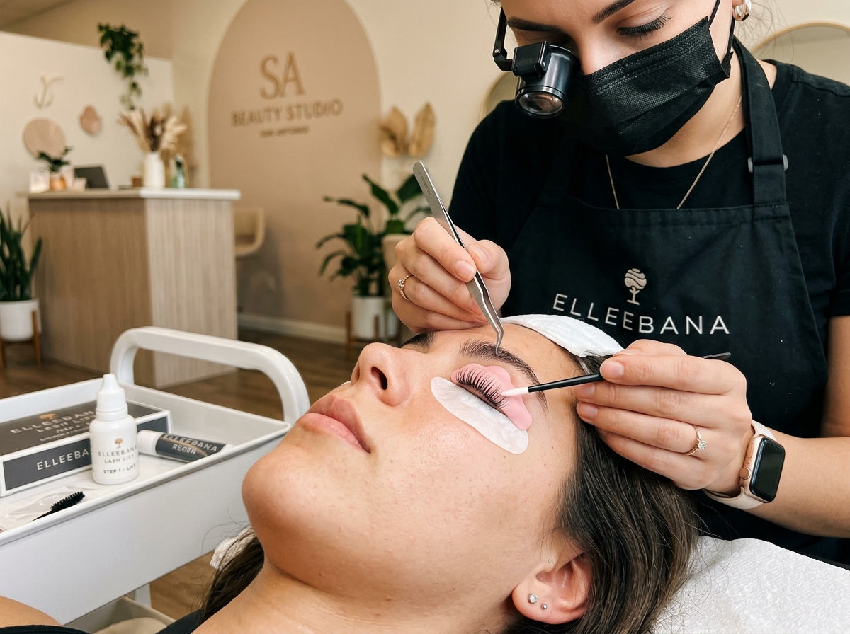 Where can I find the best lash lift in San Antonio for professional Elleebana treatments?